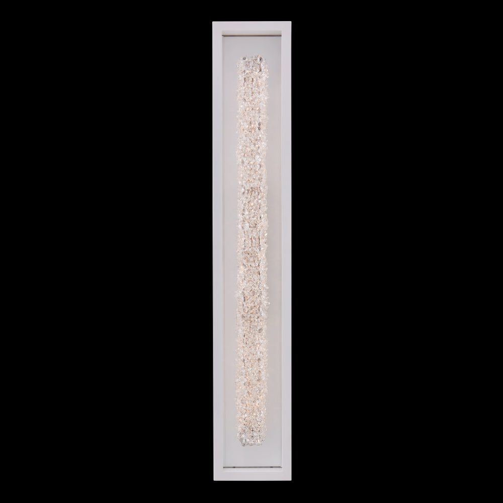 ##Antique Hardware## Lina Esterno 38 Inch Matte White Outdoor Wall Sconce