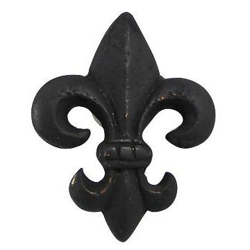 ##Antique Hardware## 1 5/8 Inch Fleur de Lis Cabinet & Furniture Knob