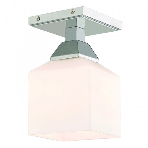 ##Antique Hardware## 1 Light Polished Chrome Ceiling Mount