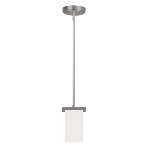 ##Antique Hardware## 1 Light Brushed Nickel Single Pendant