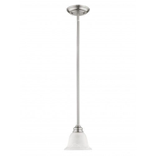 ##Antique Hardware## 1 Light Brushed Nickel Single Pendant