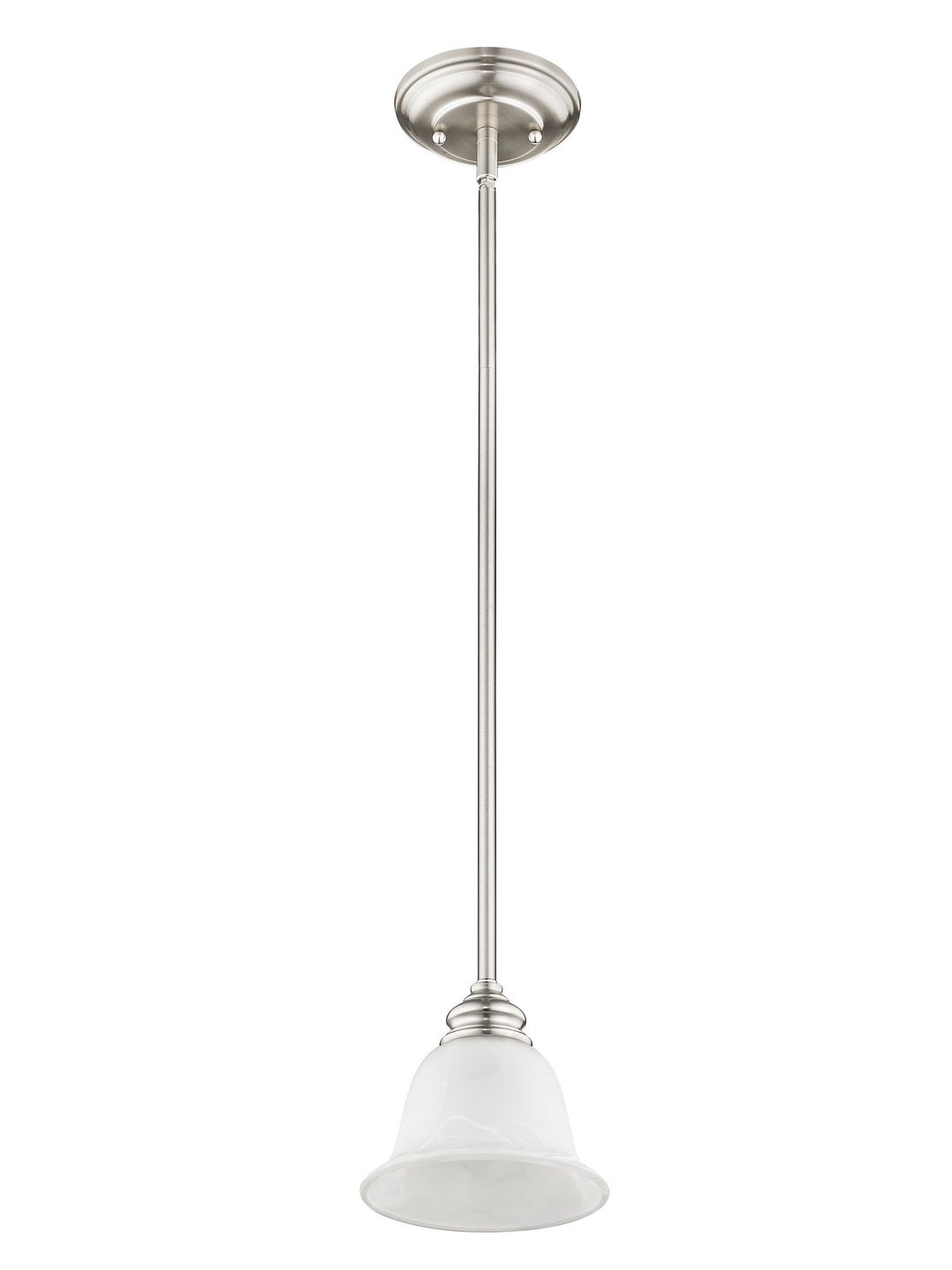 ##Antique Hardware## 1 Light Brushed Nickel Single Pendant
