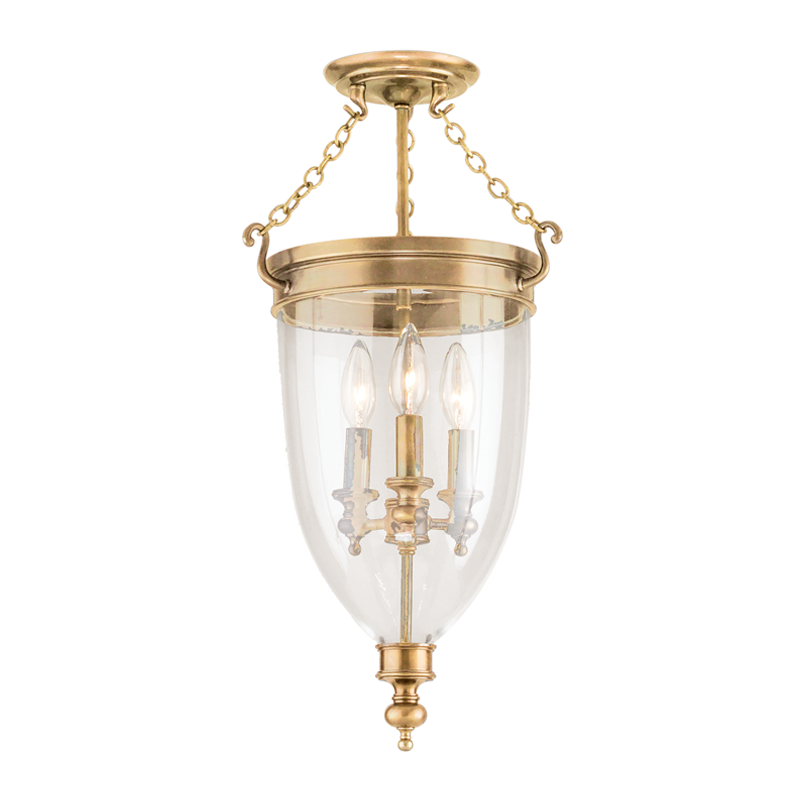 ##Antique Hardware## Hanover Semi Flush