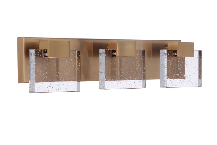 ##Antique Hardware## Alamere 3 Light LED Vanity in Satin Brass