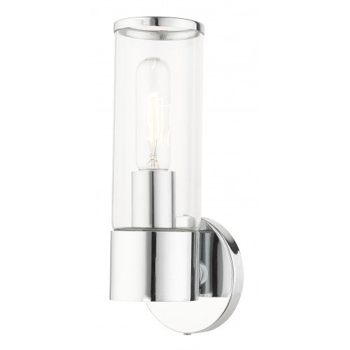 ##Antique Hardware## 1 Light Polished Chrome ADA Single Sconce