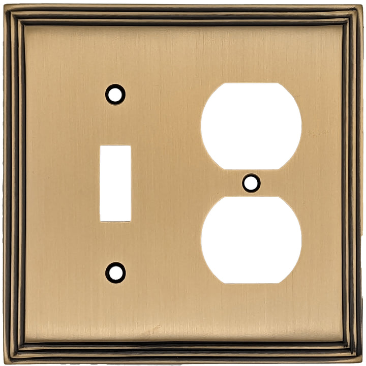 ##Antique Hardware## Kingston Classic Stepped Wall Plate