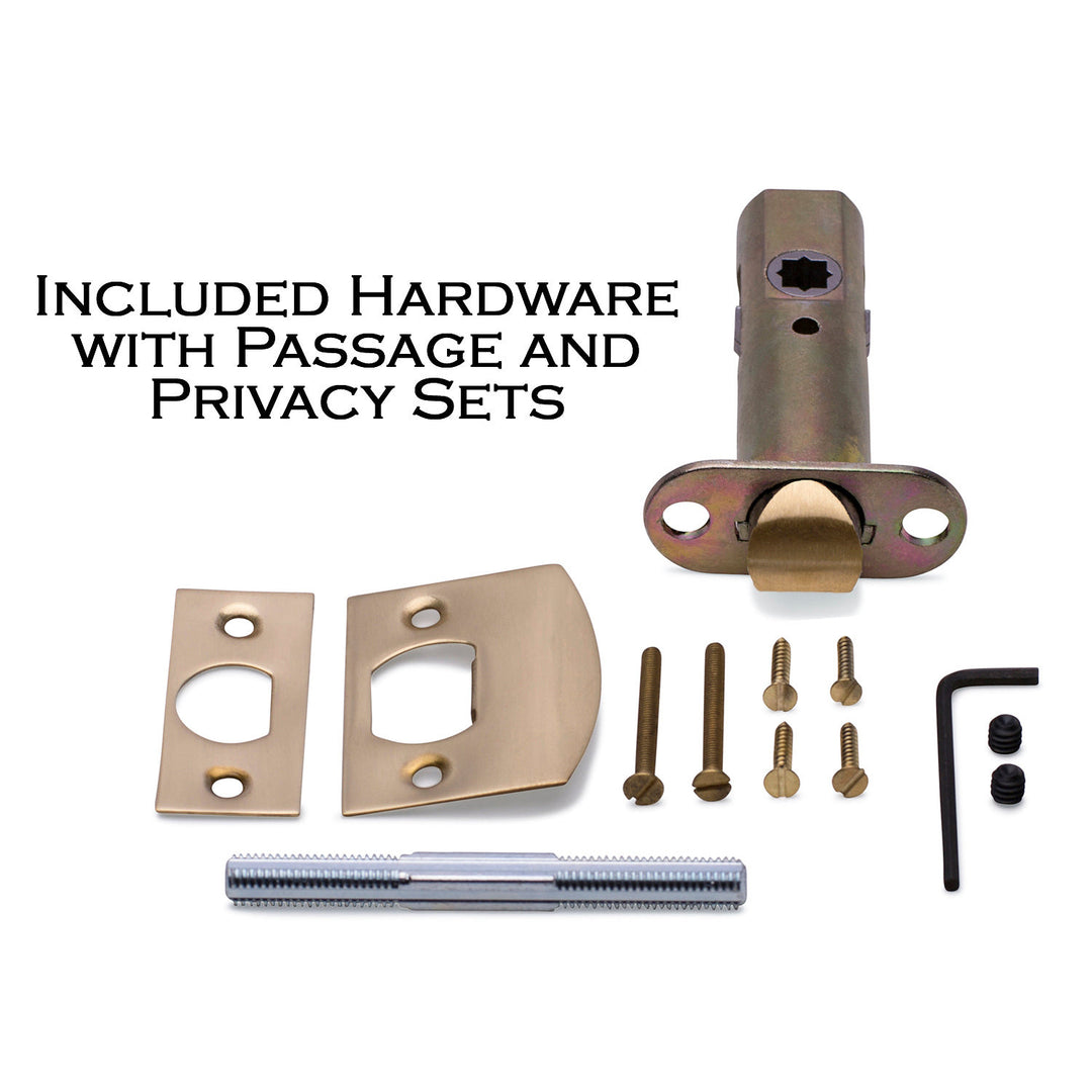 ##Antique Hardware## Solid Brass Victoria Door Knob Set With Rope Rosette (Several Finish Options)