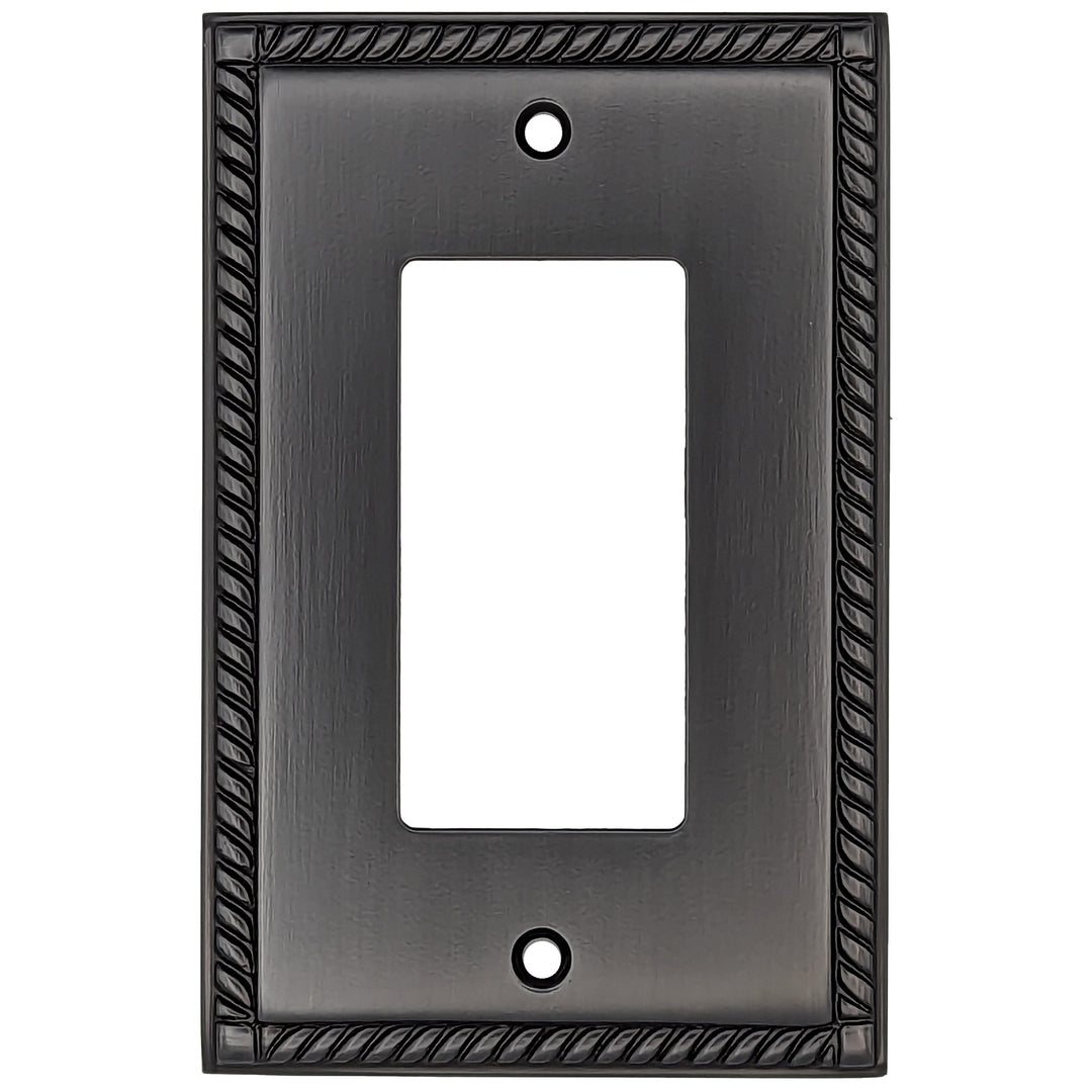 ##Antique Hardware## English Georgian Roped Wall Plate (Several Finishes Available)