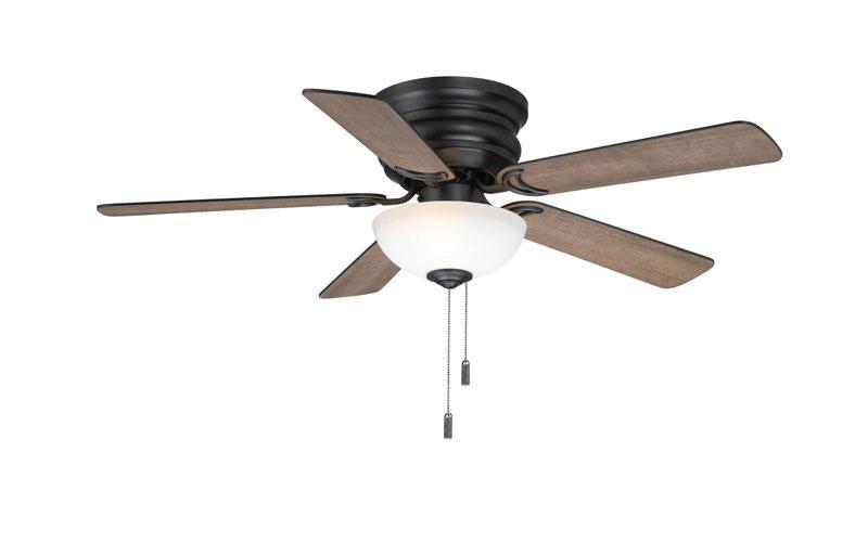 ##Antique Hardware## Frisco Matte Black 44 inch ceiling fan