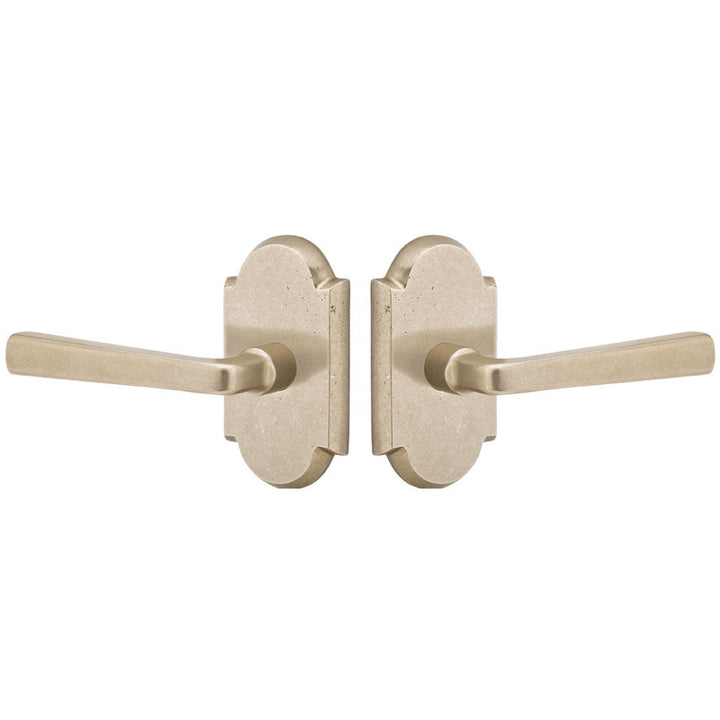 ##Antique Hardware## Sandcast Cimarron Lever With Arched Rosette