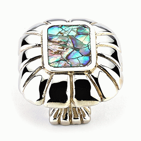 Antique Hardware 1 1/2 Inch Designer Collection Symphony Inlays Imperial Shell Cabinet & Furniture Knob CABINET KNOB