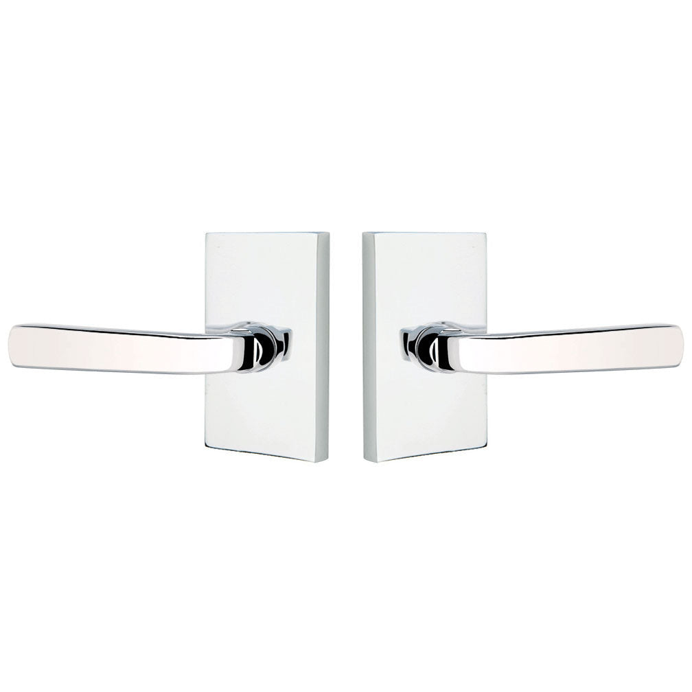 ##Antique Hardware## Solid Brass Sion Lever With Modern Rectangular Rosette