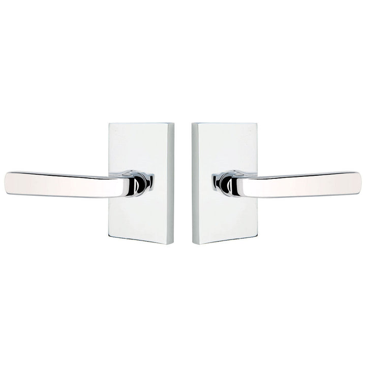 ##Antique Hardware## Solid Brass Sion Lever With Modern Rectangular Rosette