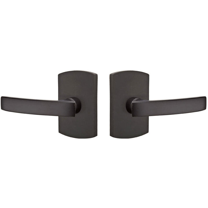 Antique Hardware Emtek Solid Brass Sandcast Yuma Lever With Rounded Rectangular Rosette EMTEK LEVER DOOR KNOB