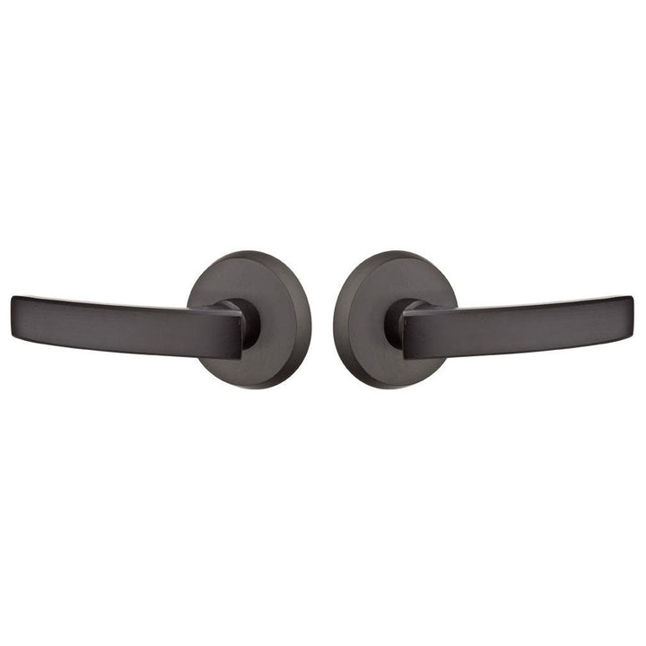 Antique Hardware Emtek Solid Brass Sandcast Yuma Lever With Disk Rosette EMTEK LEVER DOOR KNOB