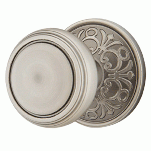 ##Antique Hardware## Solid Brass Norwich Door Knob Set With Lancaster Rosette (Several Finish Options)