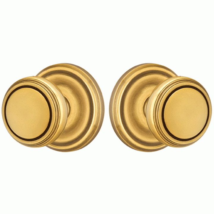 Antique Hardware Emtek Norwich Knob Classic Brass Dummy Pair, Regular Rosette Polished Nickel by Emtek Hardware EMTEK DOOR KNOB