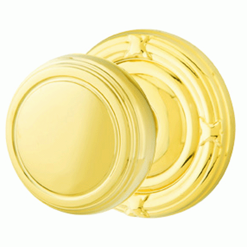 ##Antique Hardware## Solid Brass Norwich Door Knob Set With Ribbon & Reed Rosette (Several Finish Options)