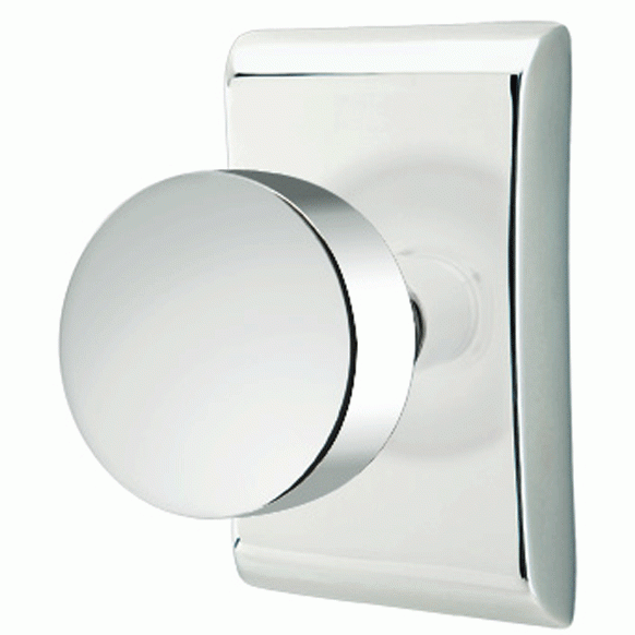 Antique Hardware Emtek Solid Brass Round Door Knob Set With Neos Rosette EMTEK DOOR KNOB