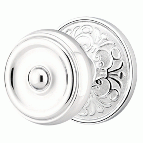 ##Antique Hardware## Emtek Solid Brass Waverly Door Knob Set With Lancaster Rosette (Several Finishes Available)