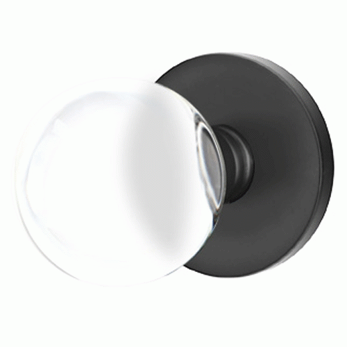 ##Antique Hardware## Crystal Bristol Door Knob Set With Disk Rosette (Several Finish Options)