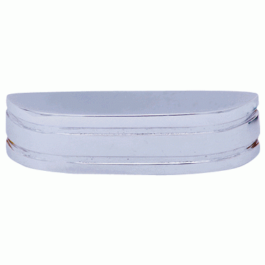 ##Antique Hardware## 2 3/4 Inch Overall ( 2 1/2 Inch c-c) Solid Brass Art Deco Simple Cup Pull (Polished Chrome Finish)