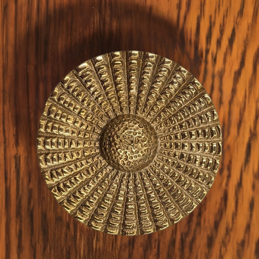 ##Antique Hardware## 2 Inch Solid Brass Art Deco Style Round Cabinet & Furniture Knob (Several Finishes Available)