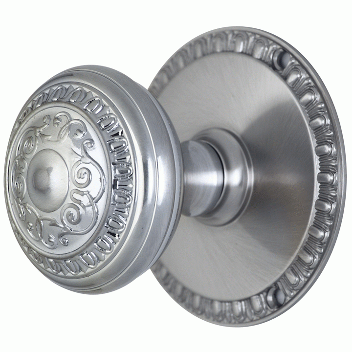 ##Antique Hardware## Egg & Dart Rosette Door Set with Egg & Dart Door Knobs (Several Finishes Available)