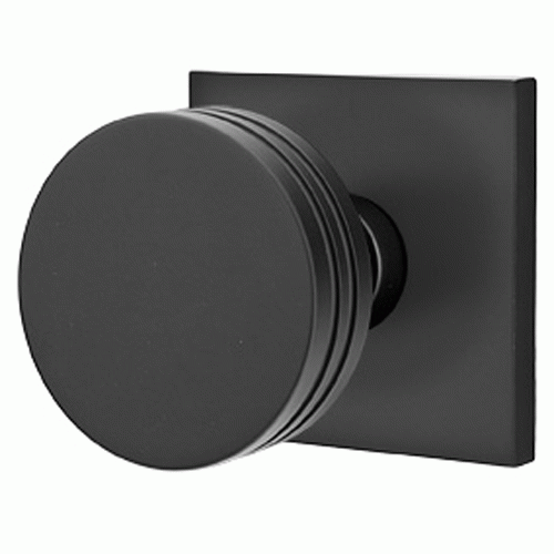 ##Antique Hardware## Emtek Solid Brass Bern Door Knob Set With Square Rosette (Several Finish Options)