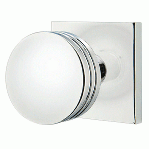 ##Antique Hardware## Emtek Solid Brass Bern Door Knob Set With Square Rosette (Several Finish Options)