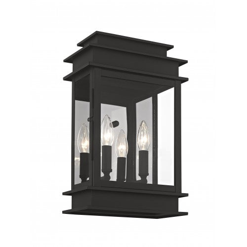 ##Antique Hardware## 2 Light Black Outdoor Wall Lantern