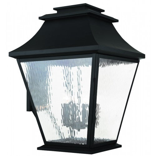 Antique Hardware 6 Light Black Outdoor Wall Lantern Lantern