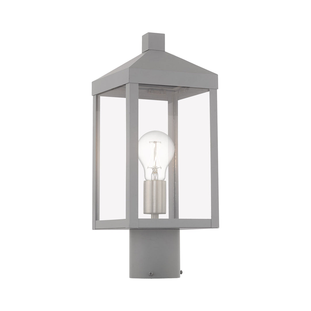 Antique Hardware 1 Light Nordic Gray Outdoor Post Top Lantern Post