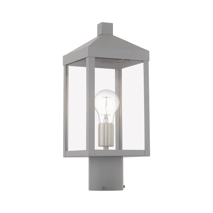 Antique Hardware 1 Light Nordic Gray Outdoor Post Top Lantern Post