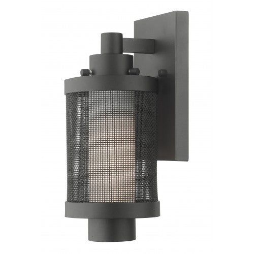 ##Antique Hardware## 1 Light Textured Black Wall Lantern