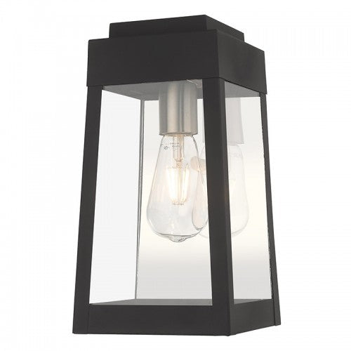 ##Antique Hardware## 1 Light Black Outdoor Wall Lantern