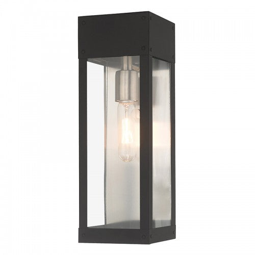 ##Antique Hardware## 1 Light Black Outdoor Wall Lantern