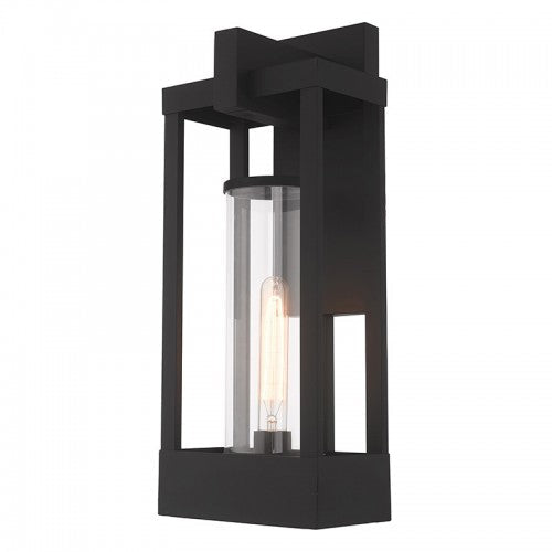 ##Antique Hardware## 1 Light Black Outdoor Wall Lantern