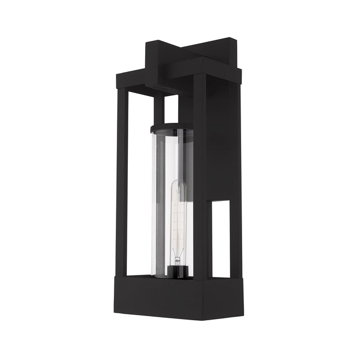 ##Antique Hardware## 1 Light Black Outdoor Wall Lantern