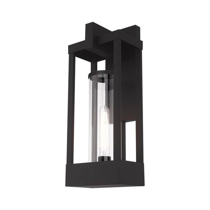 ##Antique Hardware## 1 Light Black Outdoor Wall Lantern
