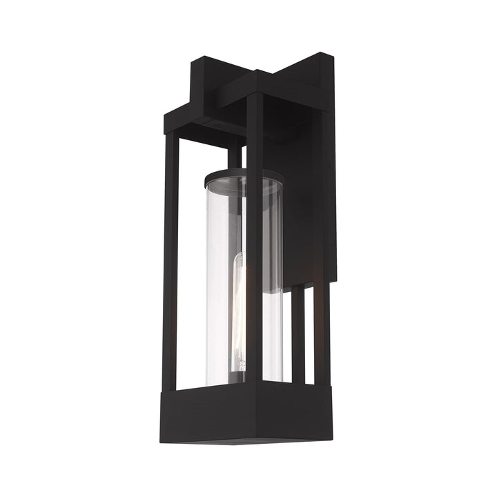 ##Antique Hardware## 1 Light Black Outdoor Wall Lantern