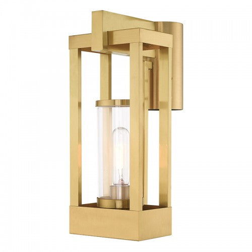 Antique Hardware 1 Light Satin Brass Outdoor Post Top Lantern Post