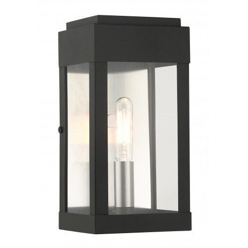 ##Antique Hardware## 1 Light Black Outdoor ADA Wall Lantern