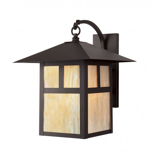 ##Antique Hardware## 1 Light Bronze Outdoor Wall Lantern