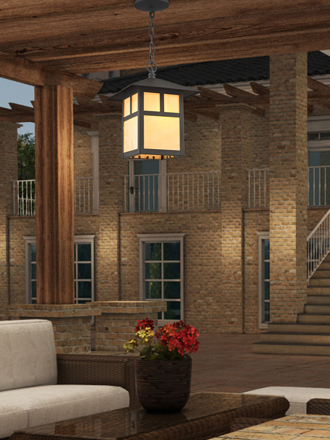 ##Antique Hardware## 1 Light Bronze Outdoor Lantern