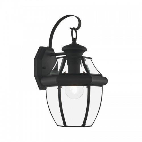 ##Antique Hardware## 1 Light Black Outdoor Wall Lantern
