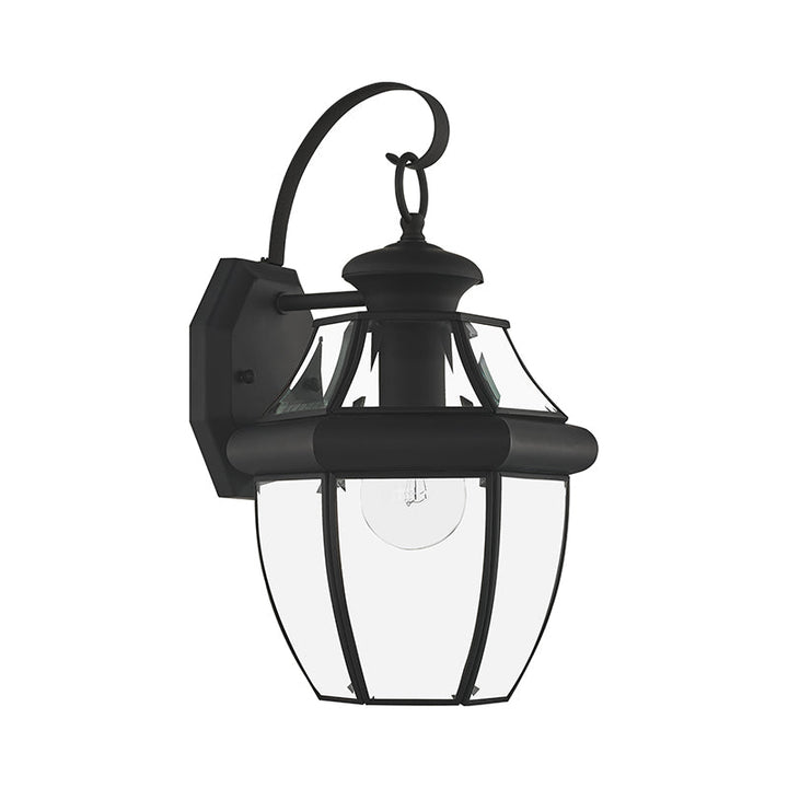 ##Antique Hardware## 1 Light Black Outdoor Wall Lantern