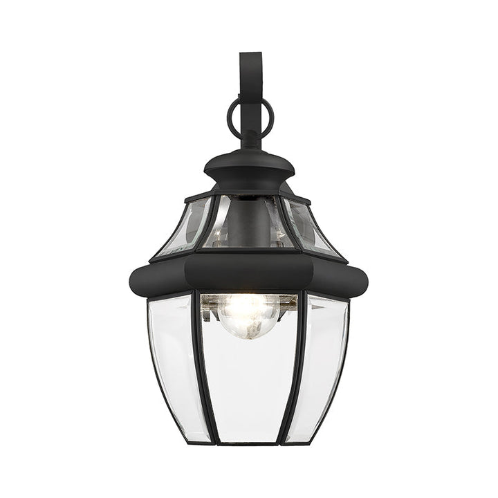 ##Antique Hardware## 1 Light Black Outdoor Wall Lantern