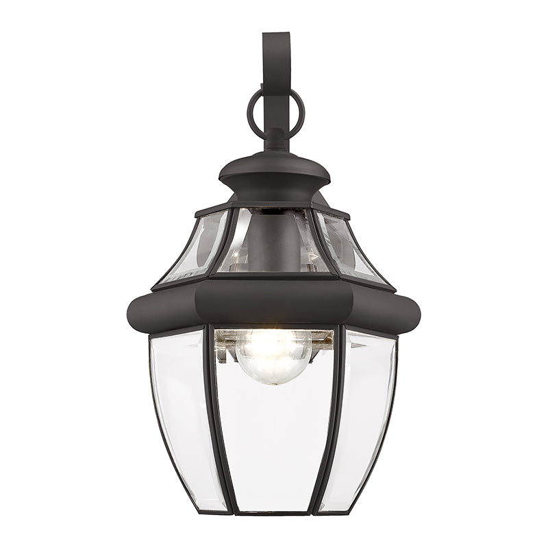 ##Antique Hardware## 1 Light Bronze Outdoor Wall Lantern