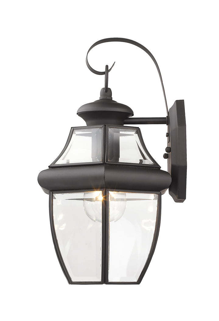 ##Antique Hardware## 1 Light Bronze Outdoor Wall Lantern